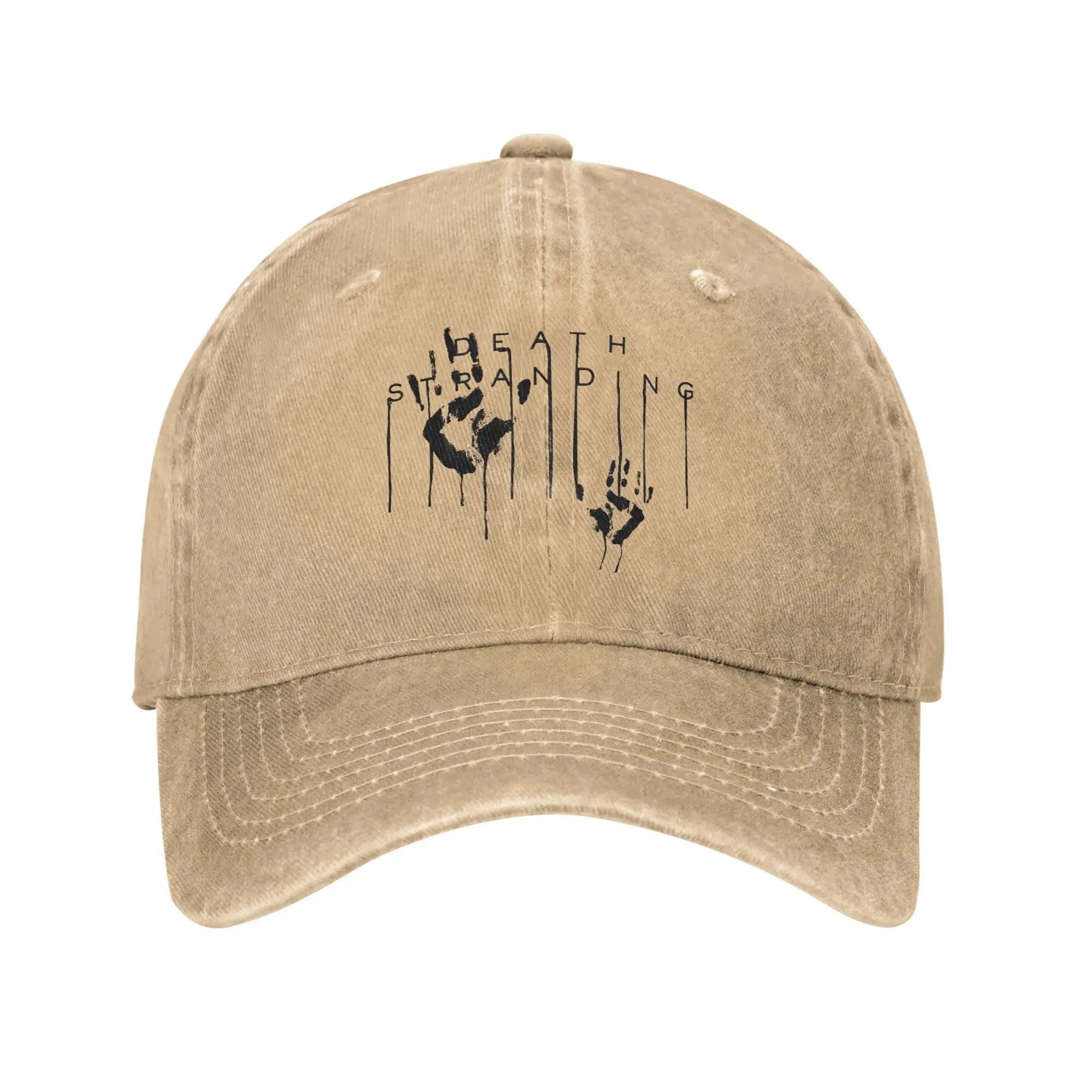 

Classic Death Stranding Hands Lou Sam Baseball Cap Men Women Distressed Denim Washed Sun Cap Video Game Outdoor Adjustable Hat Adjustable