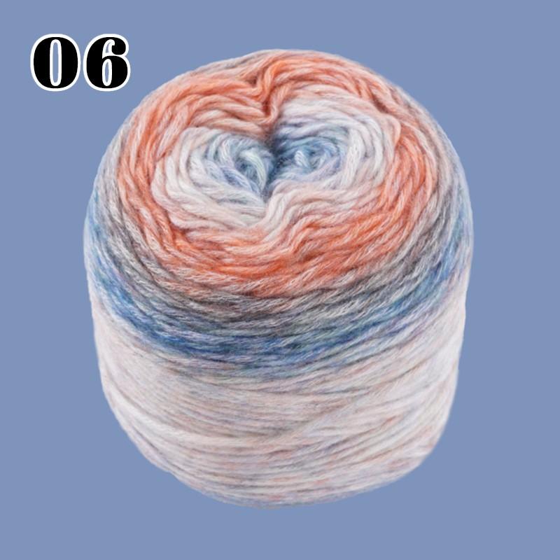 100g/roll Colorfulful Candy Bean Scarf Mohair Yarn Special Knitting Wool Ball Autumn And Winter Handmade Wool Yarn Crochet Yarn