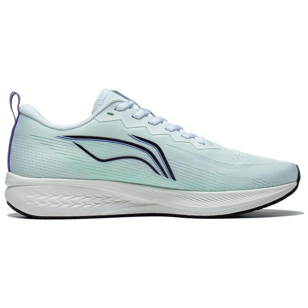 Li Ning Red Hare 6 Slip Resistant Abrasion Resistant Low Top Sprint Running Shoes Men's White Neon Green ARMT015-15