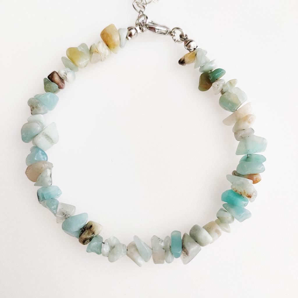 Pink Purple Agate Crystal Beaded Bracelet - Semi-Precious Gift for Female Students & Best Friends