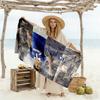Football Player Action Beach Towel Super Soft Microfiber Quickdry Fabric Comfortable Lightweight