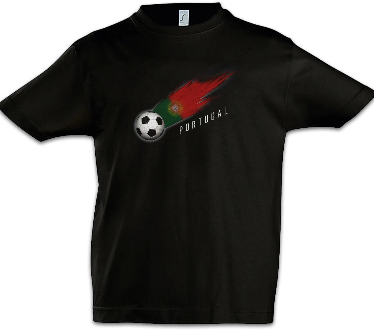 Portugal Football Comet I Kids Boys T-Shirt Portuguese Football Flag- 150