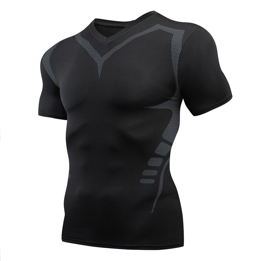 Men's Quick-Dry Summer Sports Top - Tight Fit Running & Fitness Wear