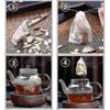 100 Pcs Disposable Empty Tea Bag Tea Filter With Drawstring For Loose Tea - Mishan