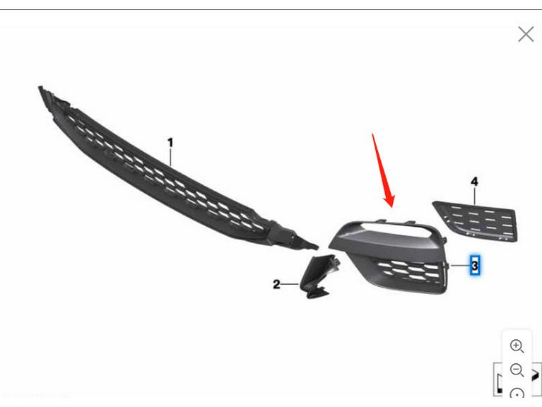 BMW X3 G08 Stoßfänger vorne Nebelscheinwerferrahmen 51118092757/51118092758