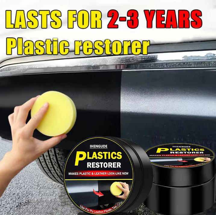 Car Plastic Repair Agent, Car Interior Panel Refurbishment Wax, Coating for Leather, Plastic, and Rubber Polishing and Restoration, Car Maintenance Pa