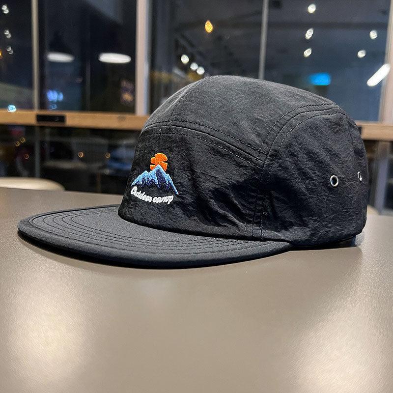 Trendy Flat-Brimmed Quick-Dry Nylon Baseball Cap for Women And Men Thin-Shading Spring Summer Hat