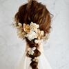 [Hair Accessory Specialty Shop Bria] Hair Accessory for Coming-of-Age Ceremony, Wedding, Graduation, Shichi-Go-San (7-5-3 Festival) - Dried Flowers,