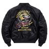 Men's New Outdoor Casual Stand Collar Aviator Men's Jacket Loose Embroidered Jacket for Men