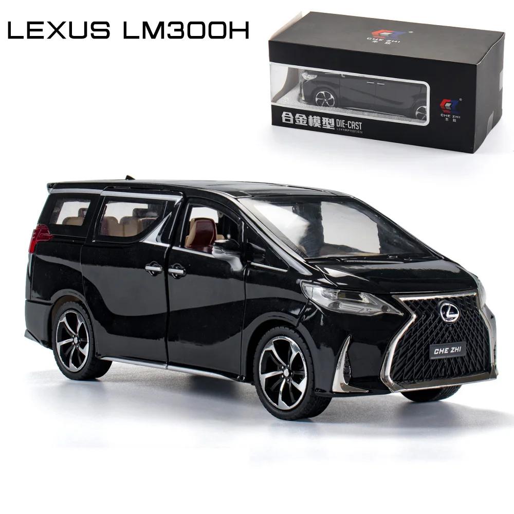 1:24 Lexus LM300H Diecast Hohe Simulation Legierung Automodell Sound Licht Jungen Spielzeug 6 Türen Können Geöffnet Werden Kinder Geschenk Sammlung