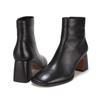 Barbara Leather Basic Daily 7cm Ankle Boots Bbe833bk
