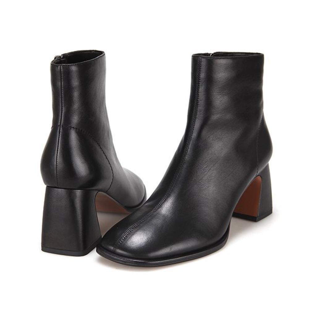 Barbara Leather Basic Daily 7cm Ankle Boots Bbe833bk