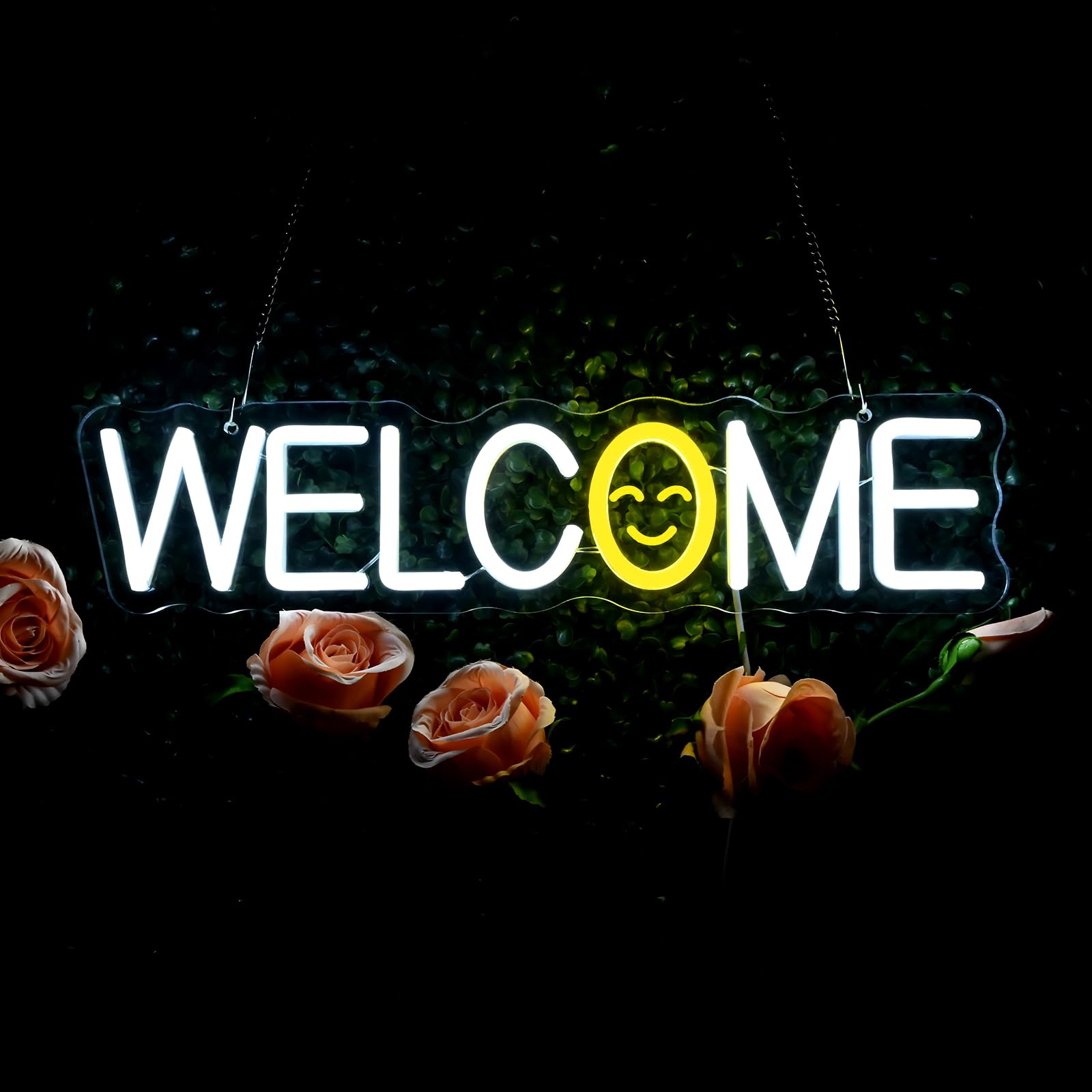 

Planzo Добро пожаловать Неон Светодиодный Неон Неоновый Светящийся Неон Бесступенчатый USB Для помещений Домашний Окружающий Грандиозное открытие x дюймов x 10 Вывеска, Вывеска, Трубка, Вывеска, Свет, Диммирование,