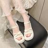 French Fairy Style Platform Sandals Female Summer Fashion with Skirt 2025 New Popular Versatile Flat-soled Roman Shoes
