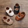 Spring and Autumn 0-1 Year Old Baby Toddler Shoes Soft Bottom Breathable Baby Shoes Half Rubber Sole All-match Princess Shoes
