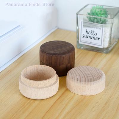 High Quality Buckle Lid Round Solid Wood Box Wooden Gift Box Packaging Box Soap Box Storage Box