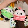 Cute National Trend Plum Orchid Bamboo Chrysanthemum Panda Doll Chinese Style Giant Panda Doll Plush Toy Little Panda Pendant