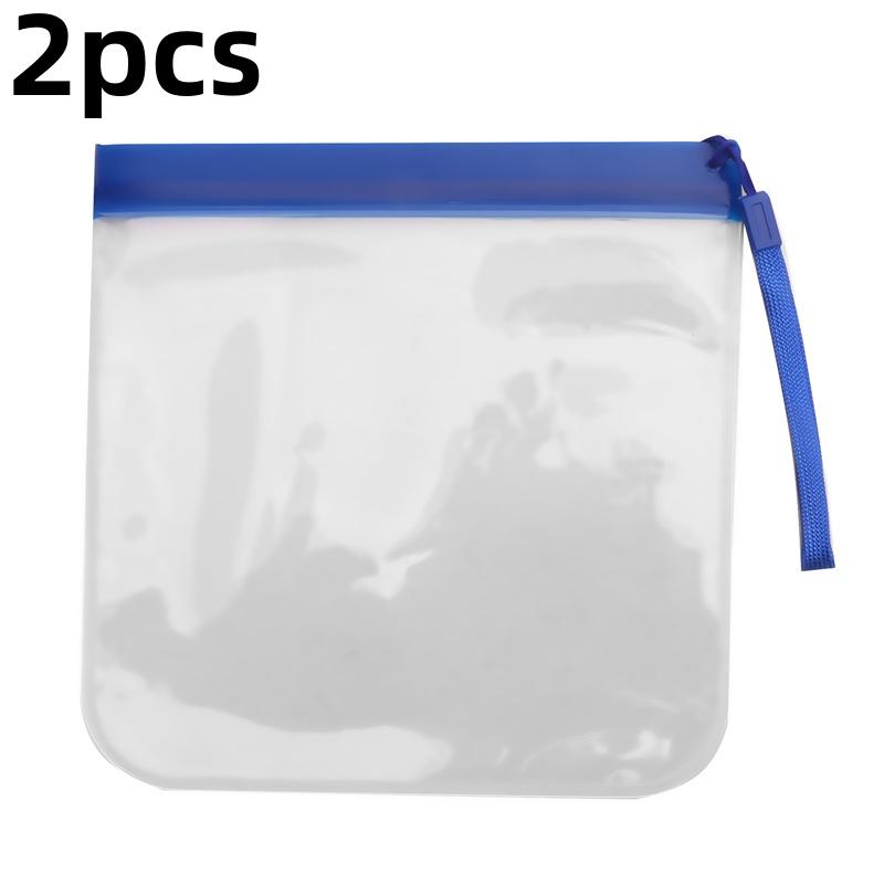 1/2/4pcs Luggage Transparent Travel Use Leakproof Flight Make Up Waterproof For Women Reusable Airport Security Storage bag