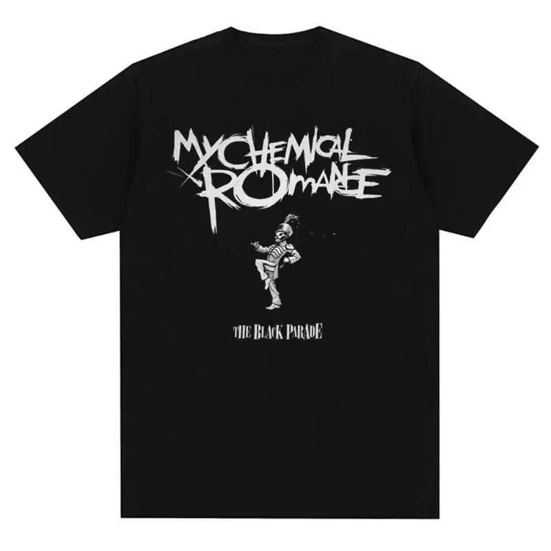 My Chemical Romance Mcr Band Uomo Donna T-shirt in cotone T-shirt stampata T-shirt casual a maniche corte Streetwear Trend Tee Tops