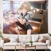 Kawaii Jahoda Cool Genshin Impact Video Gaming Tapestry Wall Hanging Tapestries for Living Room Home Dorm Decor Art Home Decor
