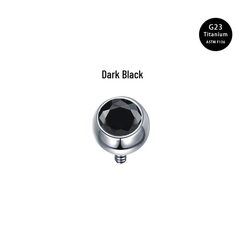 

Пирсинг пупка из титановой стали G23 с бриллиантами, 5 мм, резьбовой, запасные части для пирсинга тела 5mm (M1.2 external thread)