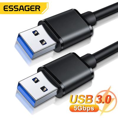 Essager Cavo di prolunga da USB a USB Tipo A Maschio a maschio Prolunga USB 3.0 per disco rigido del radiatore Cavo di prolunga USB 3.0 Webcom
