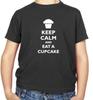 Blijf Kalm En Eet Een Cupcake Kinder T-shirt - Taart - Eten - Bakken - Bakker - Bakken
