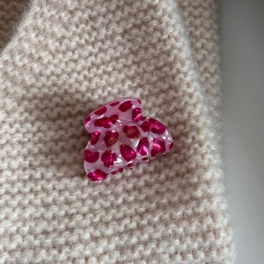 

Sweet Leopard Print Clip Pink Luxury Hair Accessories Elegant Korean Hair Clip Women Accessories Style 5