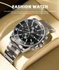 Luxury Men's Business Watches Men Silver Quartz Watch Male Luminous Clock