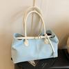 2025 neue modische europäische und amerikanische lässige Stil kontrastierende Farben Achsel Tragetasche Damen große Kapazität vielseitige High-End Schultertasche