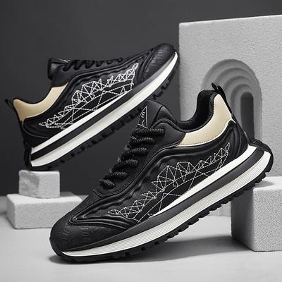 Mens Walking Shoes 2026 New Street Trend Retro Contrasting Color Comfort Lightweight Daily Outdoor Commuting Sports Casual Shoes