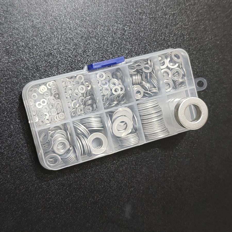 80-360pcs 304 Stainless Steel Flat Washer Cross-border Box Gasket M2-M122026