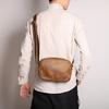 Einfache Herren Umhängetasche Damen Crazy Horse Leder Schrägbandtasche Große Kapazität Ipad Tasche Echtes Leder Herren Tasche