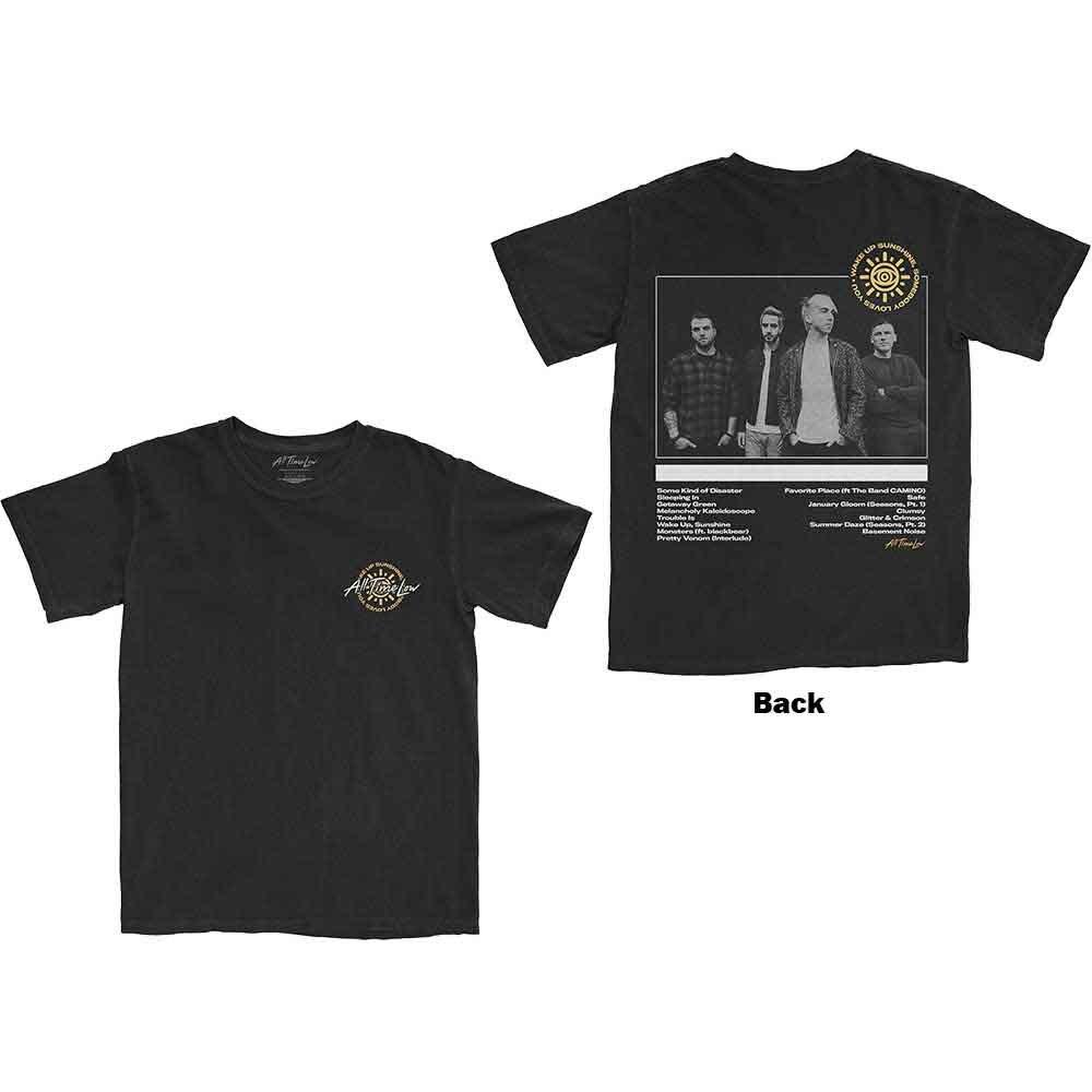 

All Time Low Wake Up Sunshine Track List T-Shirt Black New Unisex T-Shirt S