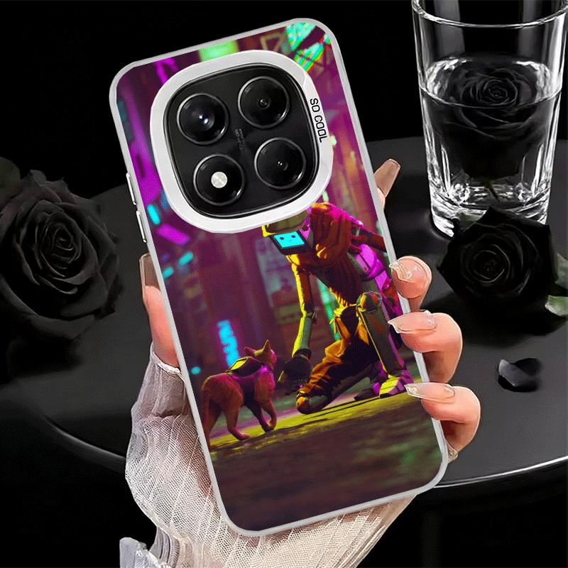Stray Cat Game B-12 Weiche Handyhülle für Xiaomi Redmi Note 13 14 15 Pro Plus 12S 12 11S 11 11T 10S 10 Stoßfeste Abdeckung Rückschale