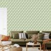 Green retro pattern wallpaper for living room and bedroom 50x1000