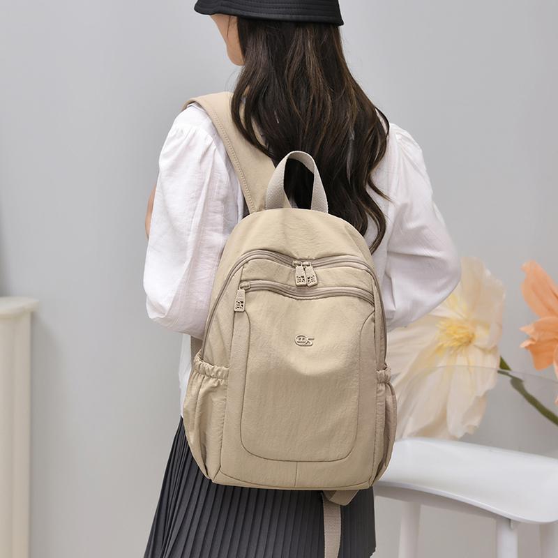 Women's Nylon Backpack with Multiple Pockets Lightweight Waterproof Daypack for Travel School Work
