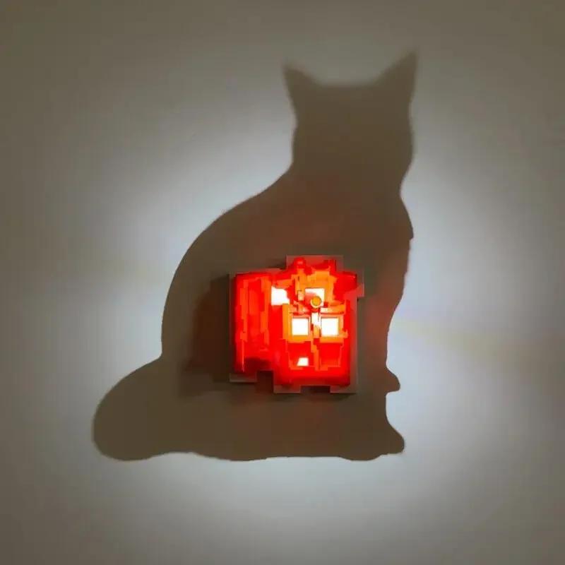 3D Creative Stereoscopic  And Shadow Night  Atmosphere Light Wall Decoration  And Shadow Interaction