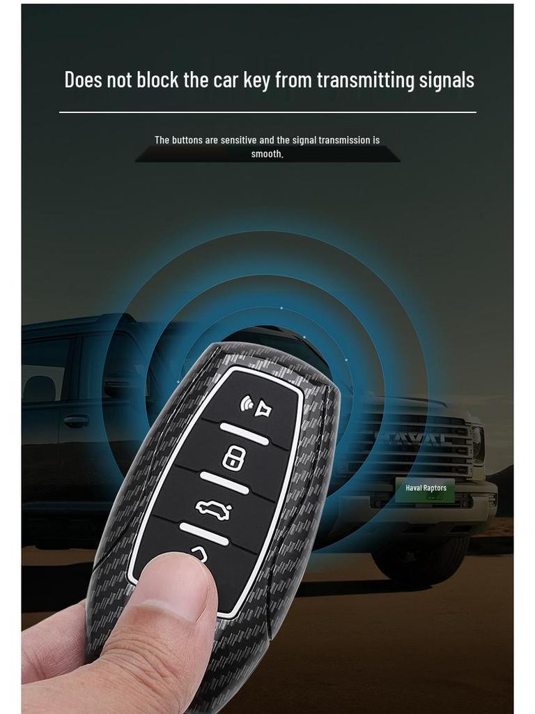 Suitable Key Cover for Great Wall Haval: Menglong Xiaolong, Second Gen Big Dog, Chitu, H5, H6 - Protective Shell and Buckle