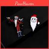 Personalized Creative Cartoon Led Christmas Santa Claus Brooch Decorative And Functional Alloy Accessory