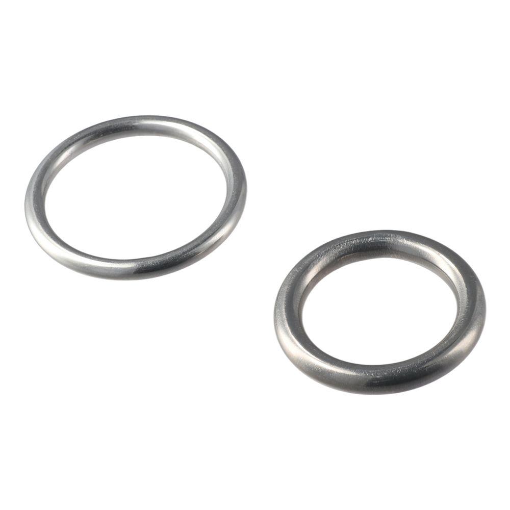 2pcs 304 Stainless Steel Round Ring Handbags, Belts, Ornamental Designs, Shop and Farm, Crafts
