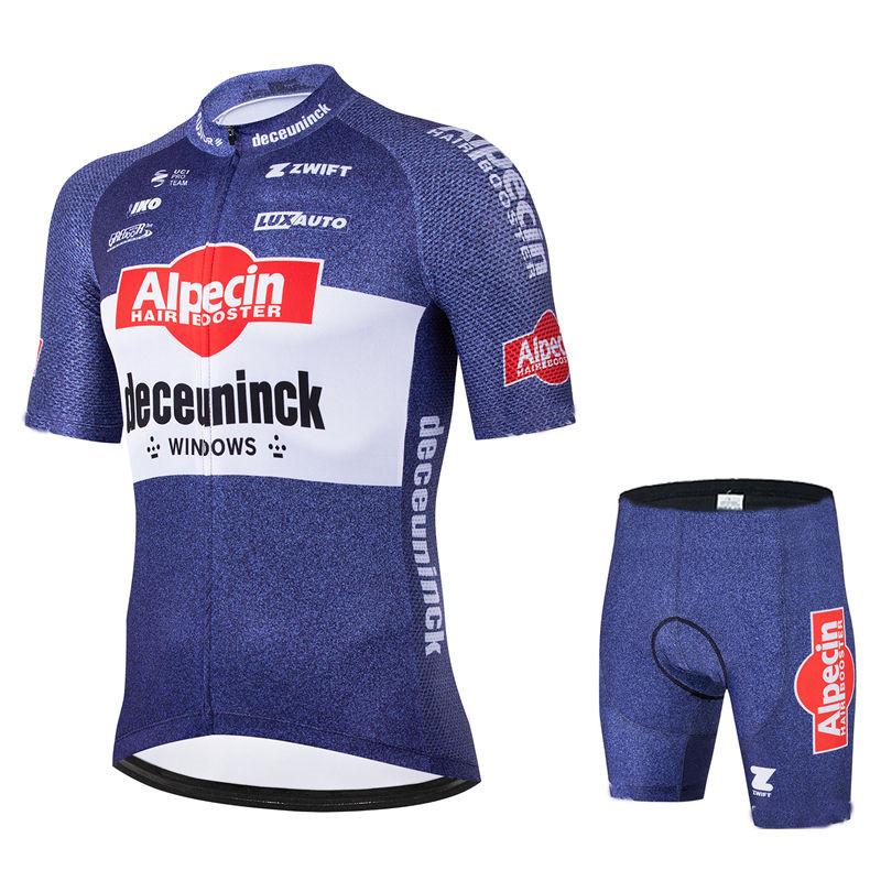 

2026 Alpecin Pro Team New Bicycle Short Sleeve Maillot Ciclismo Summer Breathable Cycling Clothing Sets Men Cycling Jersey Suit M