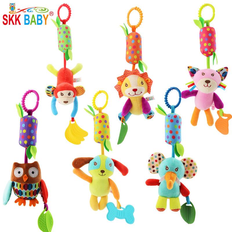 SKKBaby Animal Mobile Stroller Pendant Rattle with Teether