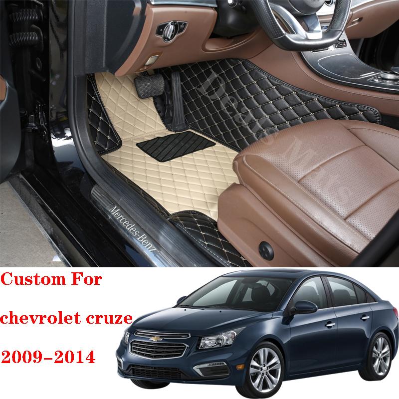 

Автомобильные коврики для Chevrolet Cruze 2009 2011 2013 2014 пользовательские водонепроницаемые детали интерьера ковры авто подушечки для ног