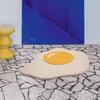 Ddd Creative Egg Yolk Shaped Carpet Bathroom Irregular Cartoon Floor Mat Non-Slip Water Absorbent Tufted Foot Mat
