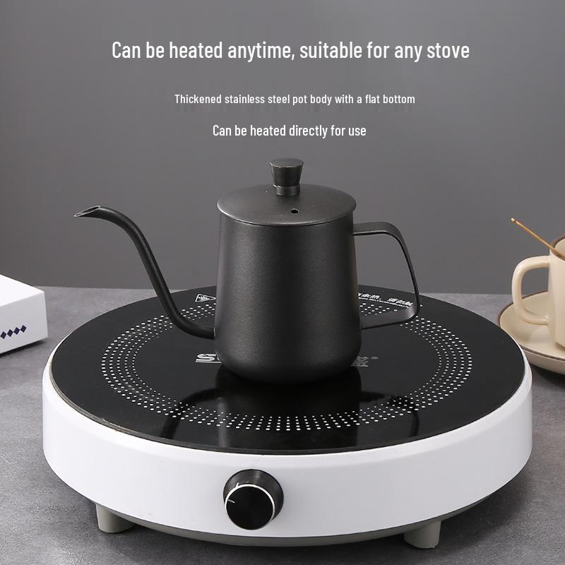 304 Stainless Steel Outdoor Pour-Over Coffee Pot with Long Spout