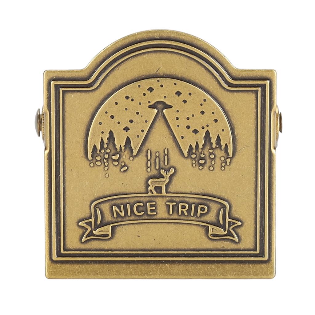 Brass Binder Clip Vintage Decorative Strong Clamping Force Book Clip for Journal Notebook Drawing Paper Sketch Paper