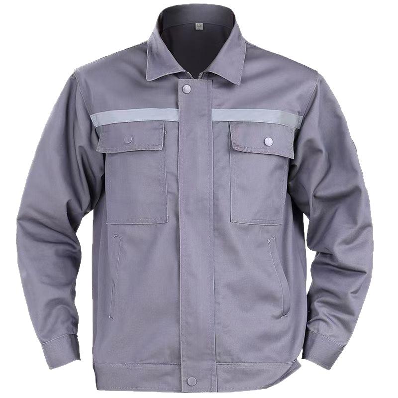Spring/Autumn Long Sleeve Reflective Workwear Set for Auto Repair and Construction