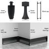 0.5m/1m H40/50/65mm LED Baseboard Bar Light Aluminium Profile Channel Metal Wall LED Skirting for Corridor Strip Linear Lamp