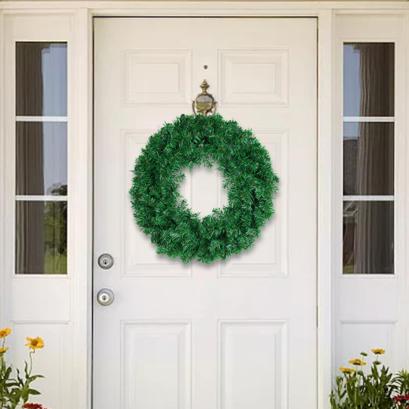 Artificial Green Garland Christmas Lightweight PVC And Wire Stylish Versatile 30cm